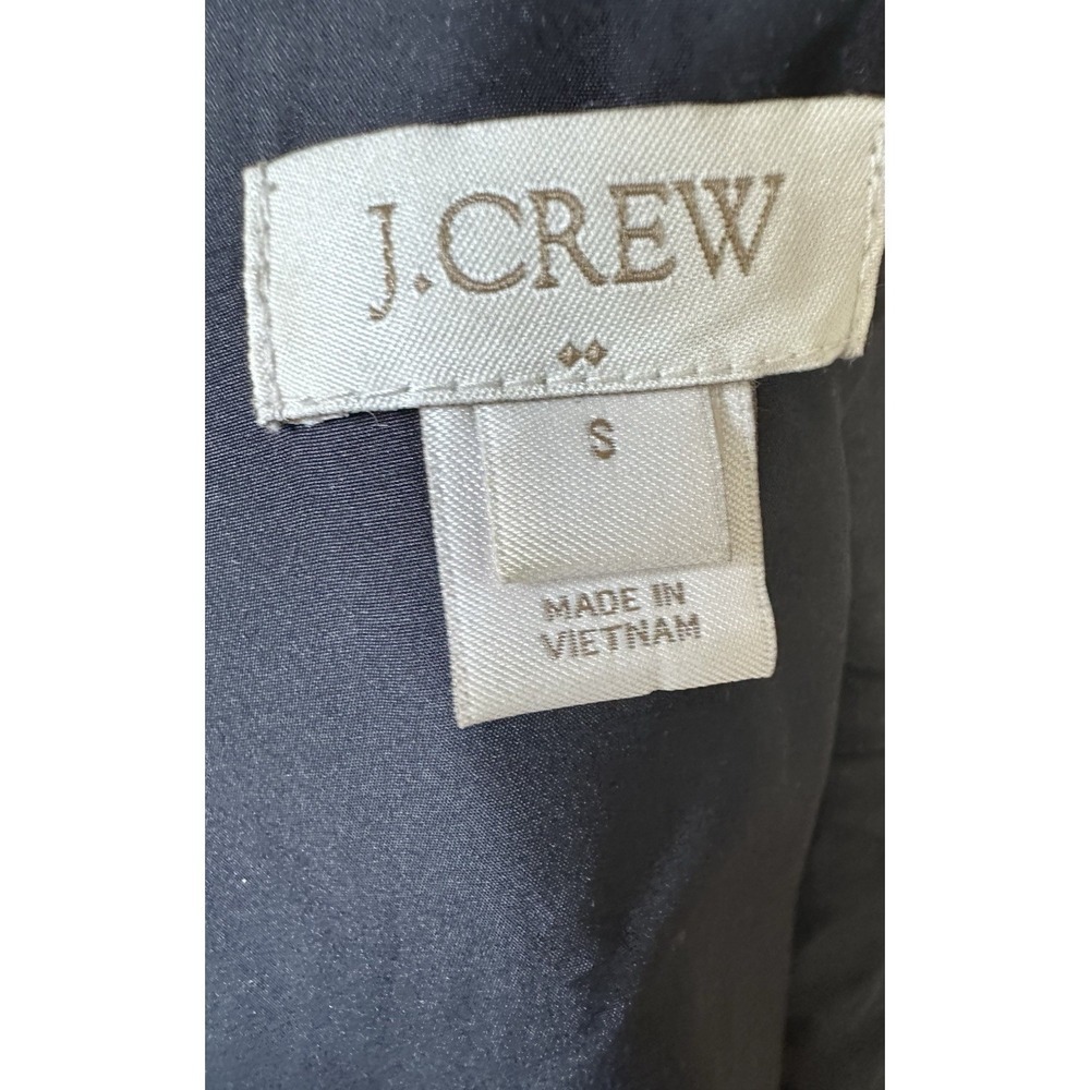 Women's J. Crew Quilted Down Herringbone Puffer Vest, Black & White, Small - Picture 10 of 11